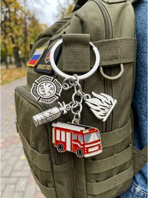 Брелок для ключей Пожарный МЧС