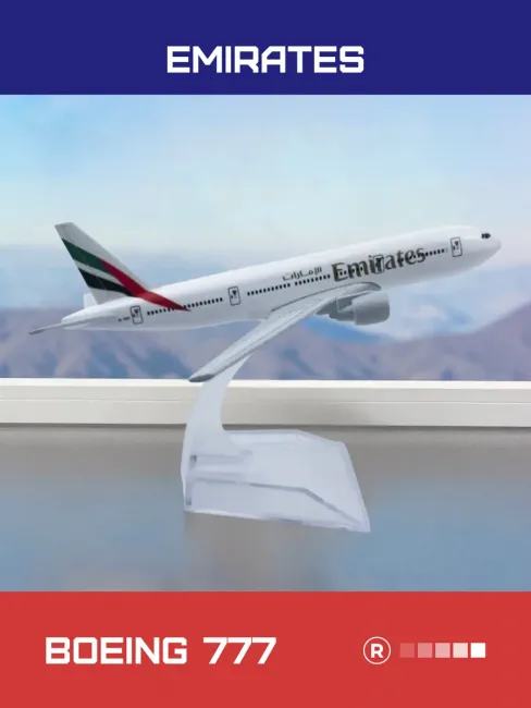 Boeing 777 Emirates Коллекционный металлический самолет
