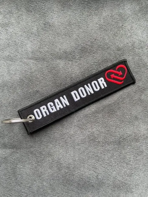 Тканевый брелок ремувка ORGAN DONOR Донор Органов