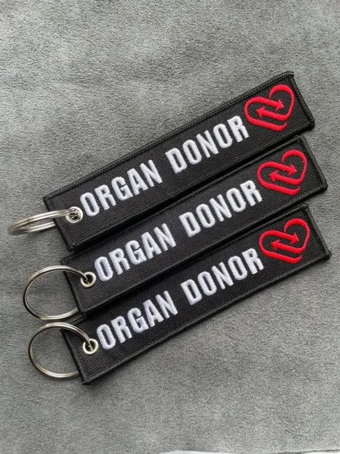 Тканевый брелок ремувка ORGAN DONOR Донор Органов