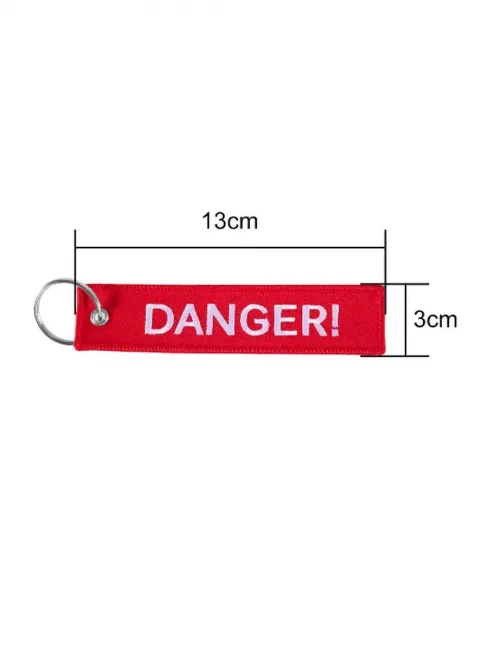 Тканевый брелок ремувка DANGER Опасность