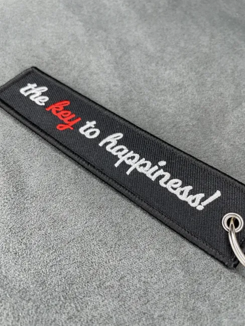 Тканевый брелок The Key to Happiness Ключ к счастью