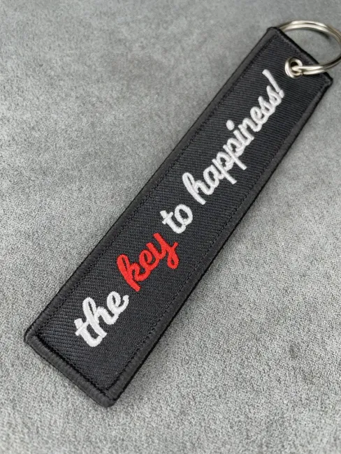 Тканевый брелок The Key to Happiness Ключ к счастью