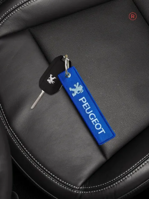 Тканевый брелок ремувка Peugeot Пежо
