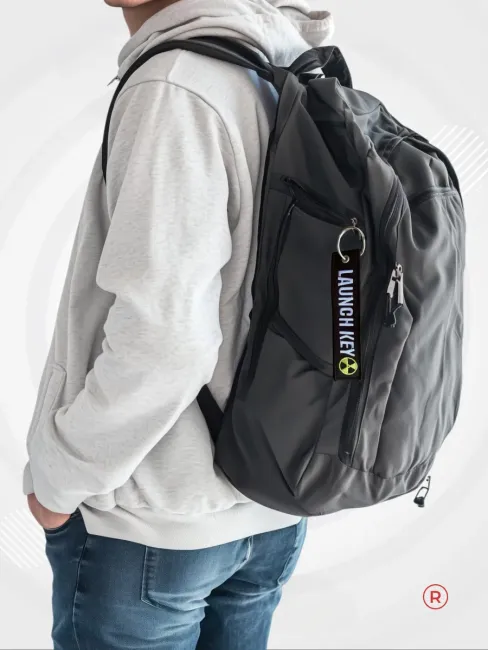 Тканевый брелок ремувка LAUNCH KEY Ключ запуска