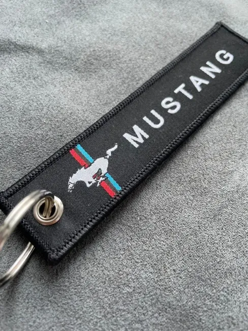 Тканевый брелок ремувка для автомобиля Mustang Мустанг
