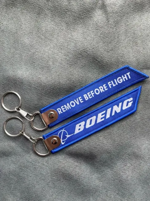 Тканевый брелок ремувка BOEING авиация