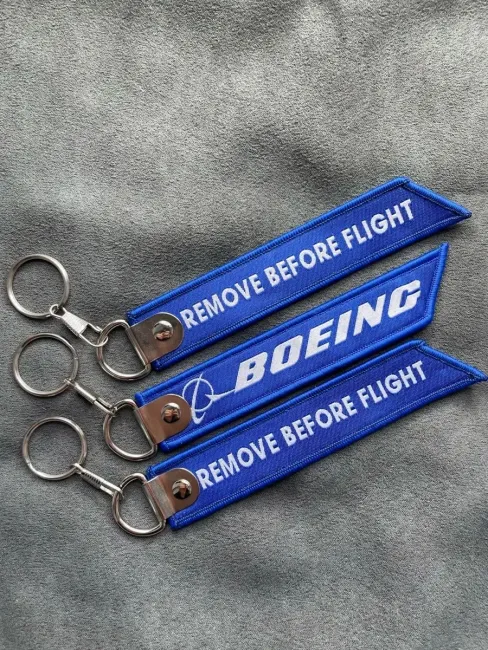Тканевый брелок ремувка BOEING авиация