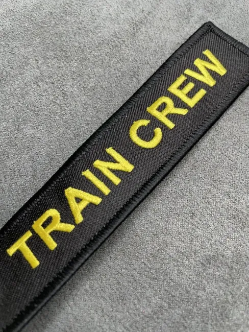 Тканевый брелок ремувка TRAIN CREW Поездная бригада