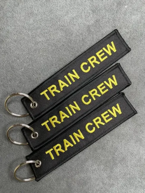 Тканевый брелок ремувка TRAIN CREW Поездная бригада