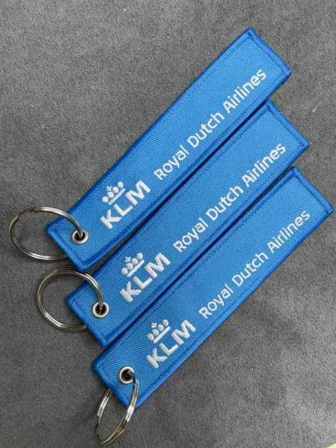 Тканевый брелок ремувка KLM Royal Dutch