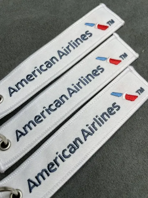 Тканевый брелок ремувка AMERICAN Airlines