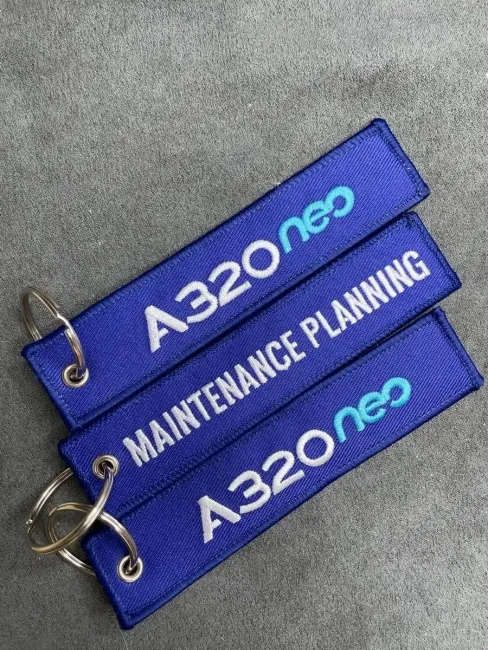 Тканевый брелок ремувка MAINTENANCE PLANNING A 320 NEO