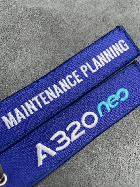 Тканевый брелок ремувка MAINTENANCE PLANNING A 320 NEO