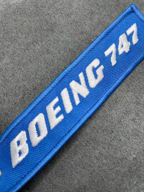 Тканевый брелок ремувка BOEING 747