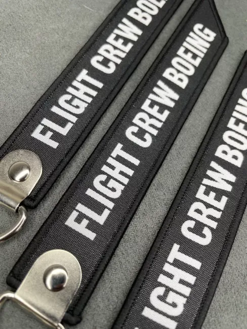 Тканевый брелок ремувка FLIGHT CREW BOEING