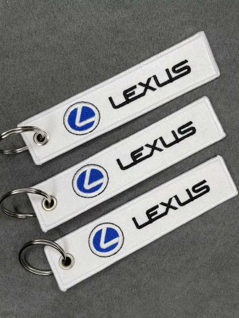Тканевый брелок ремувка для ключей Lexus Лексус