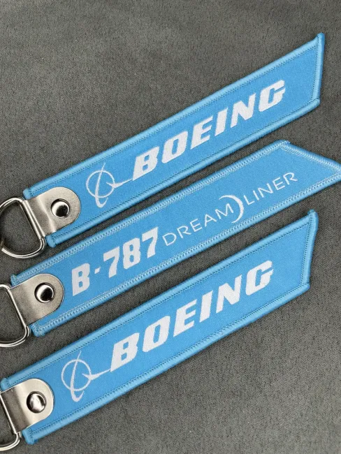 Тканевый брелок ремувка BOEING B 787 DreamLiner авиация