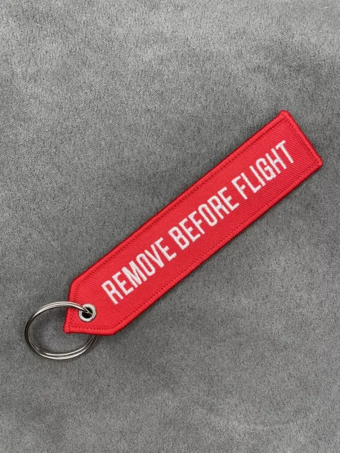 Тканевый брелок REMOVE BEFORE FLIGHT Изъять Перед полетом