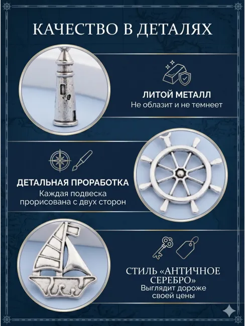 Морской путь Маяк, Штурвал брелок на ключи