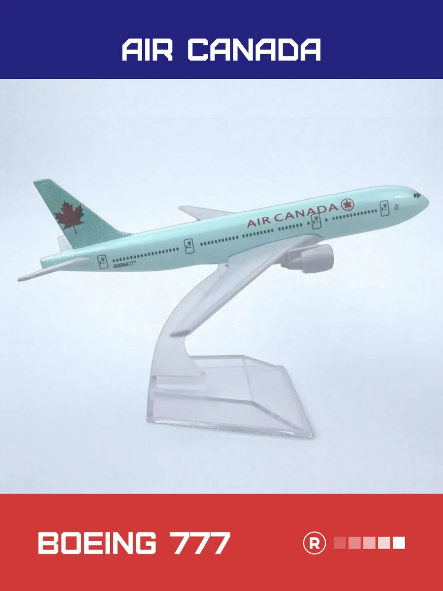 Металлическая модель самолета Boeing 777 Air Canada