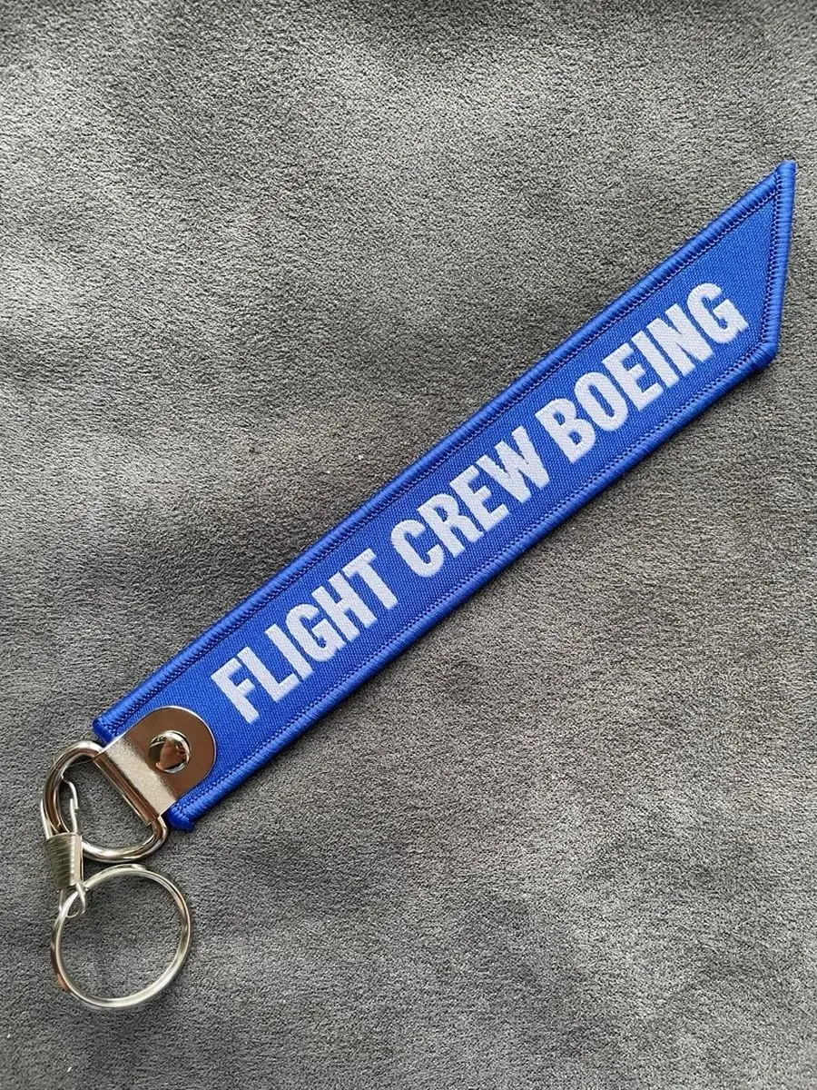 Тканевый брелок ремувка FLIGHT CREW BOEING