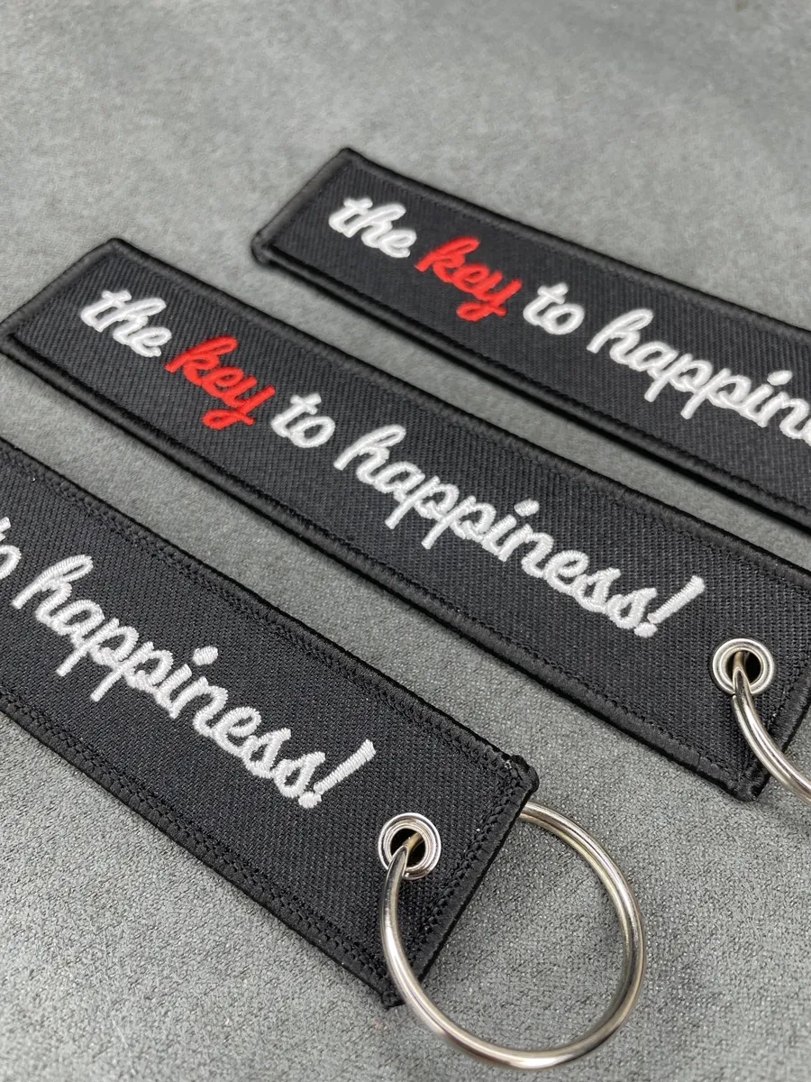 Тканевый брелок The Key to Happiness Ключ к счастью