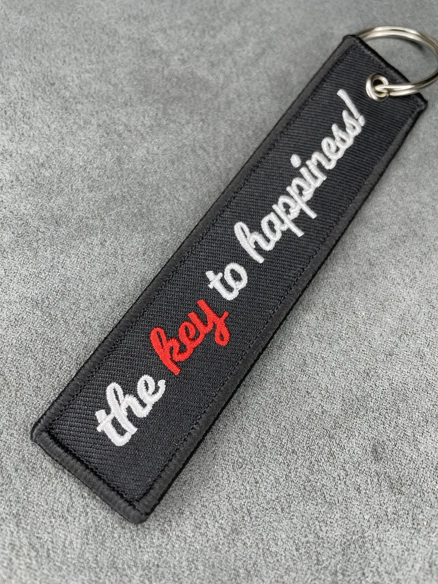 Тканевый брелок The Key to Happiness Ключ к счастью