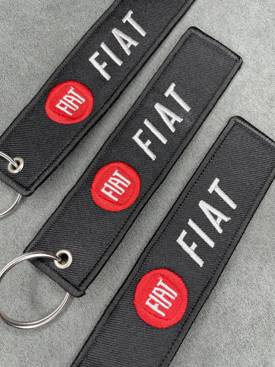 Тканевый брелок ремувка FIAT Фиат