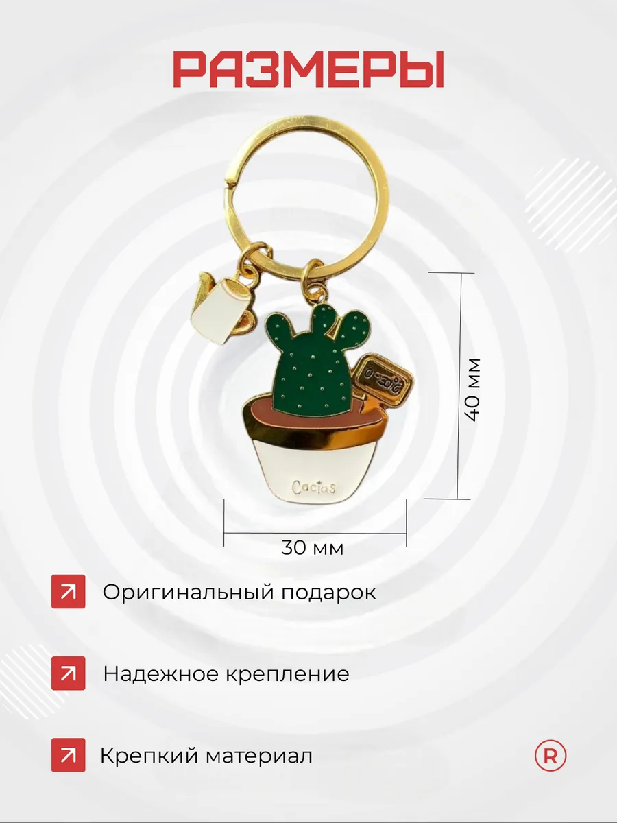 Брелок Кактус Cactus для ключей