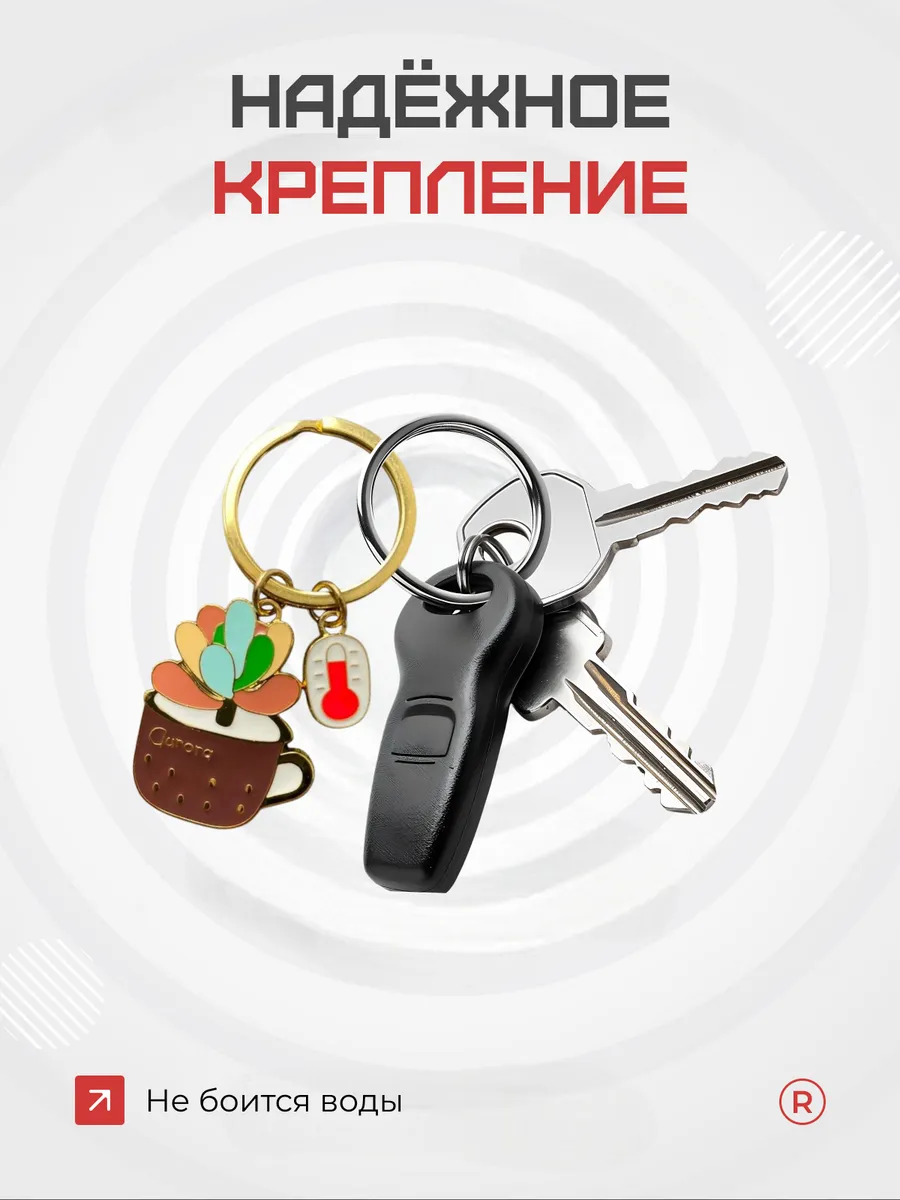 Металлический брелок для ключей Aurora Аврора