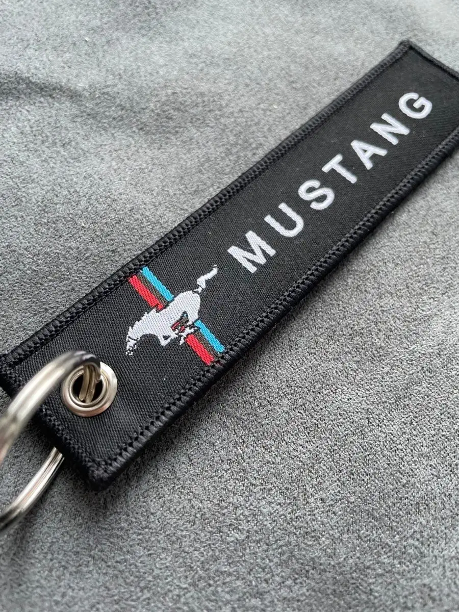 Тканевый брелок ремувка для автомобиля Mustang Мустанг