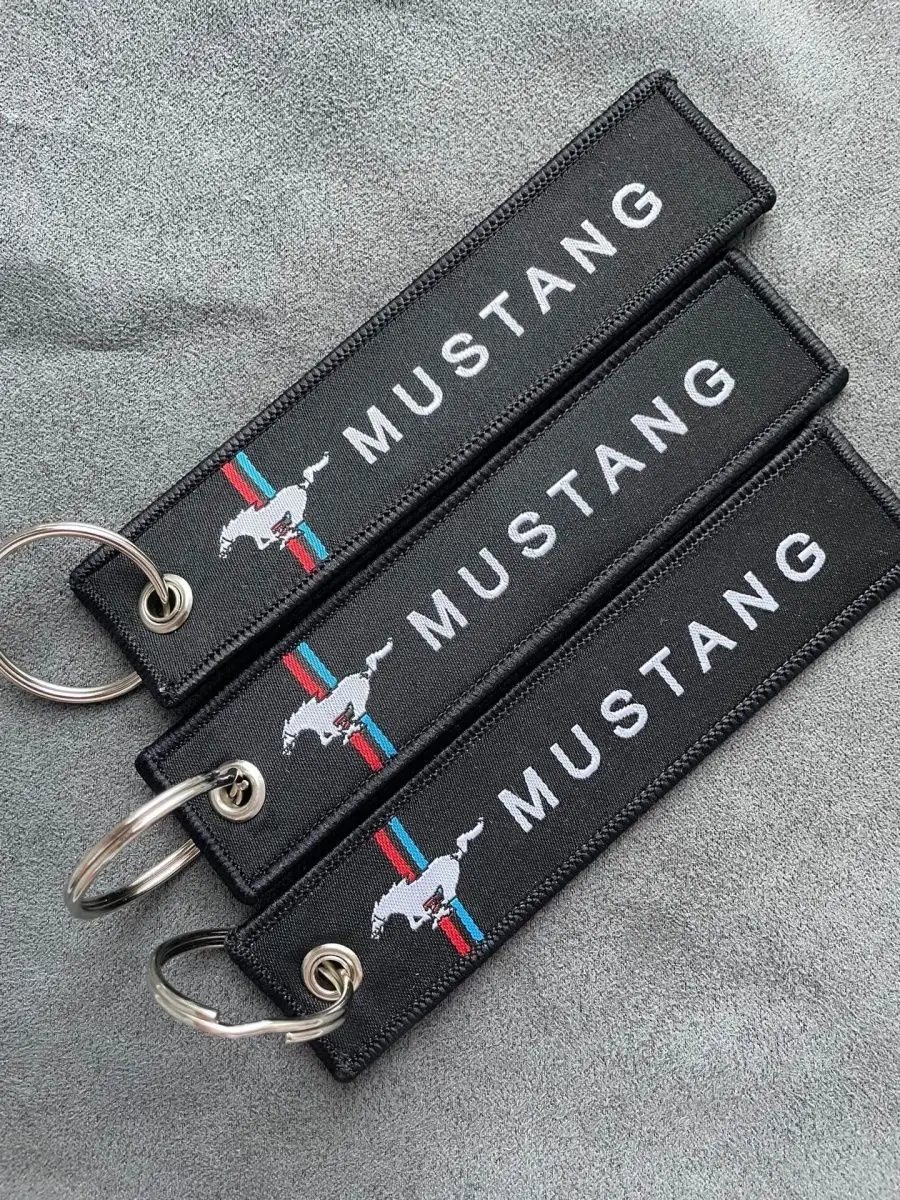 Тканевый брелок ремувка для автомобиля Mustang Мустанг
