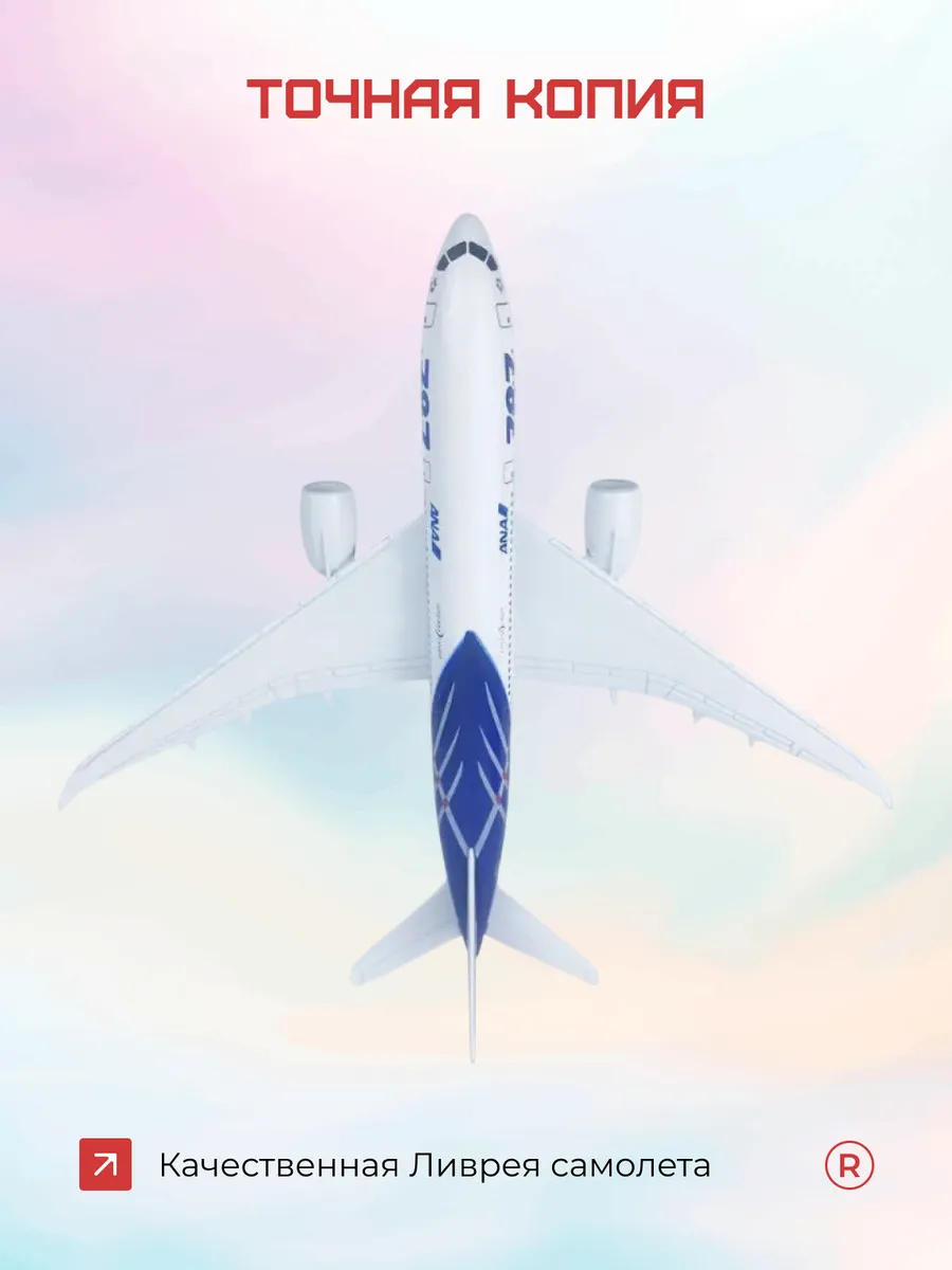 Металлическая модель самолета Boeing 787 ANA
