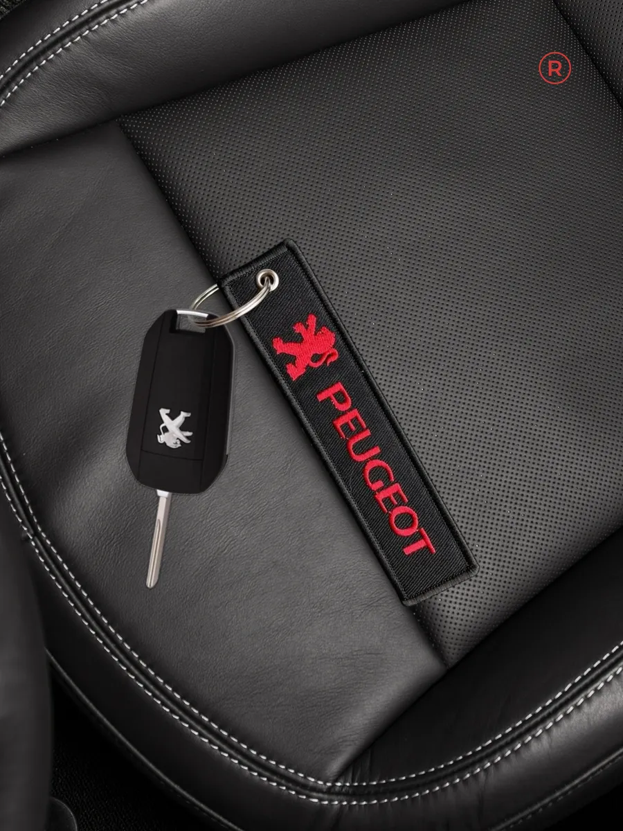 Тканевый брелок ремувка Peugeot Пежо