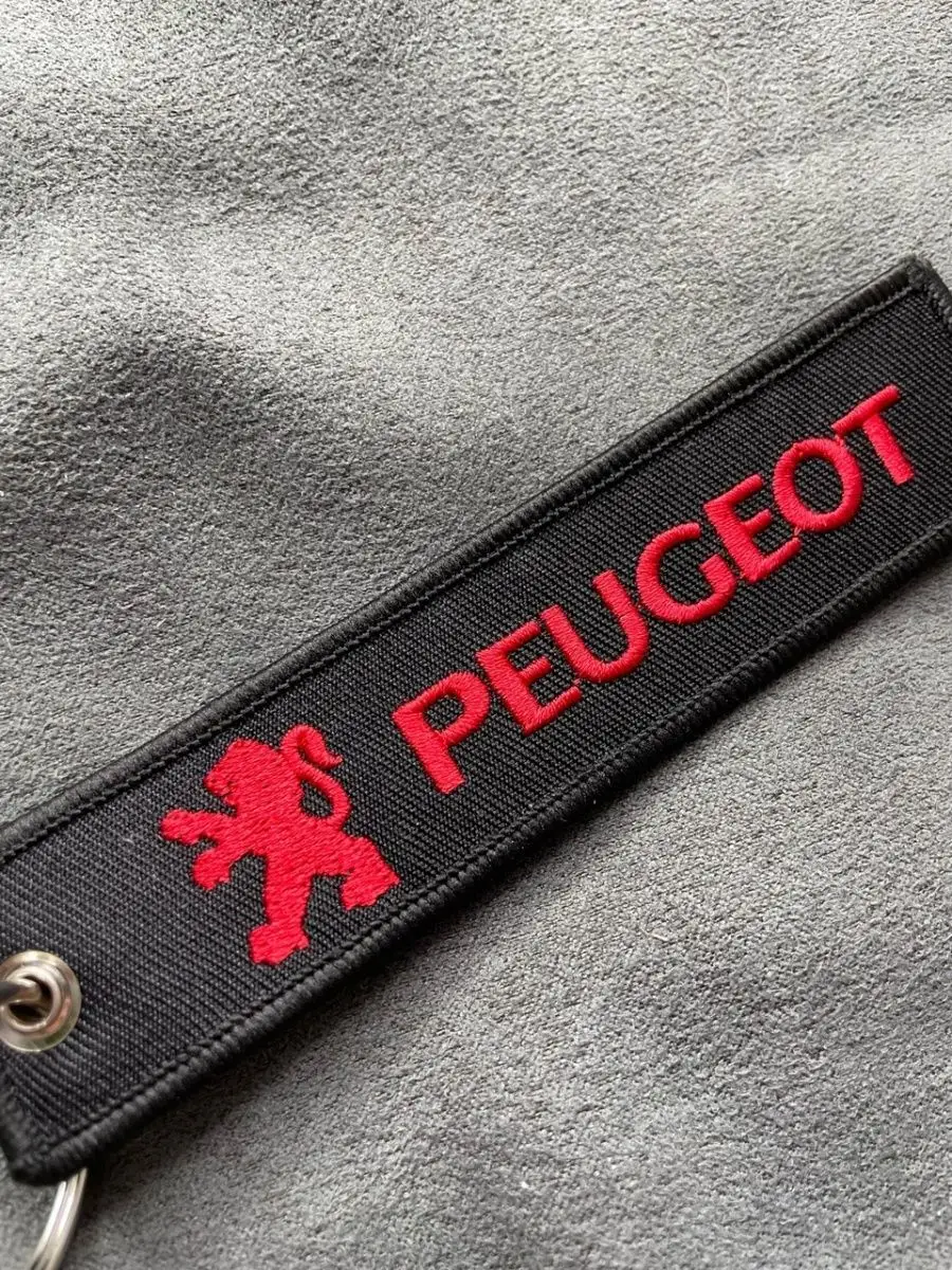Тканевый брелок ремувка Peugeot Пежо