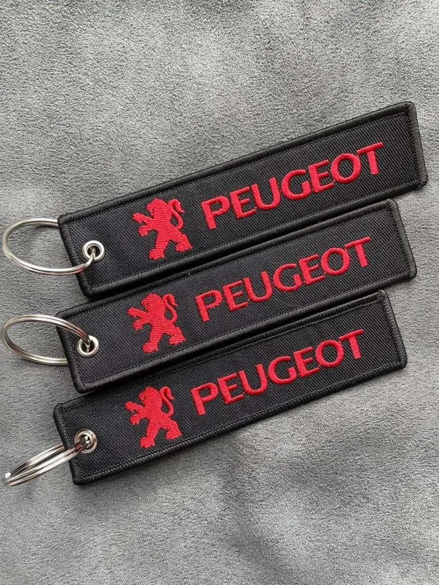 Тканевый брелок ремувка Peugeot Пежо