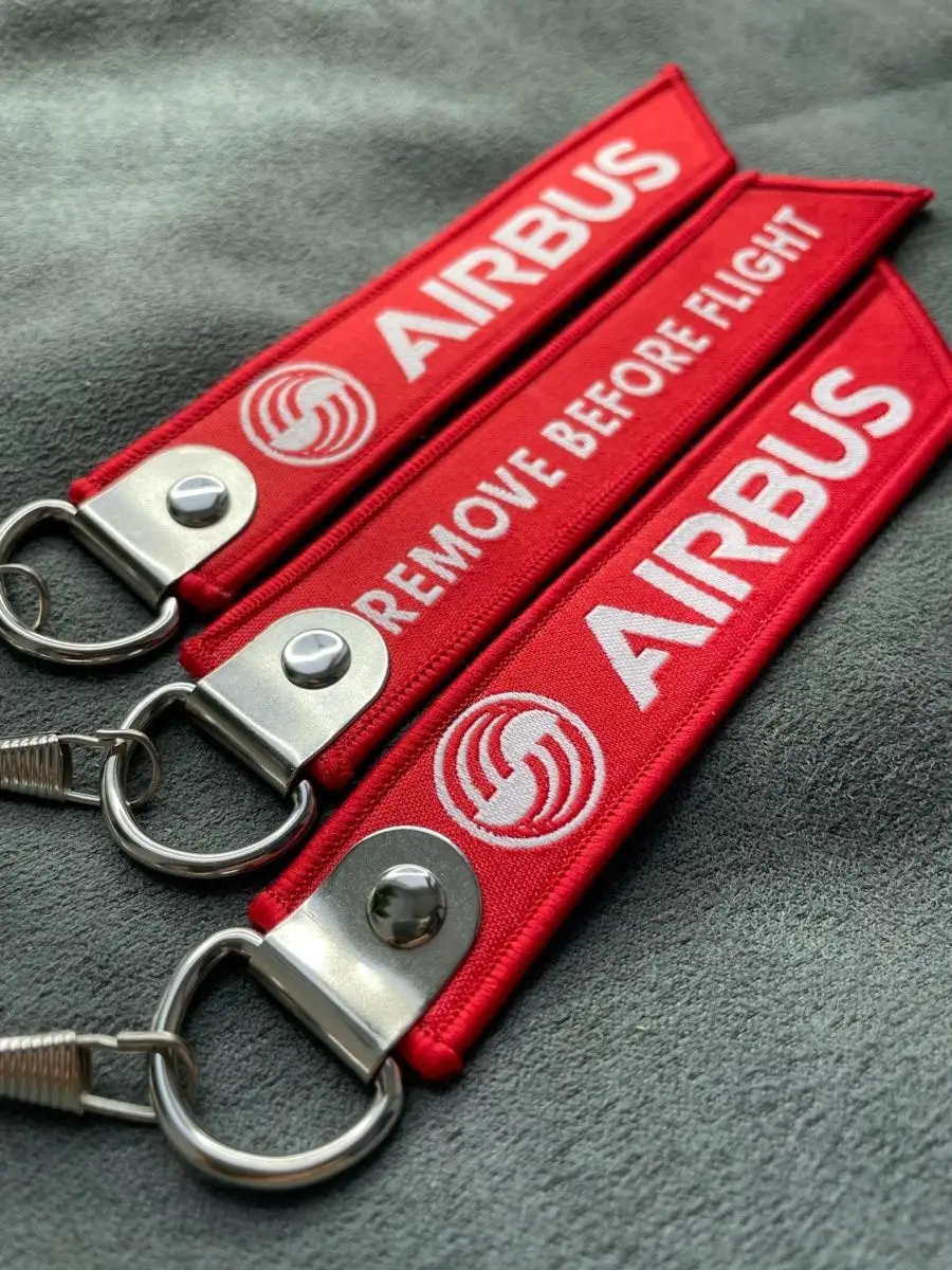 Тканевый брелок Remove Before Flight AIRBUS Аэробус