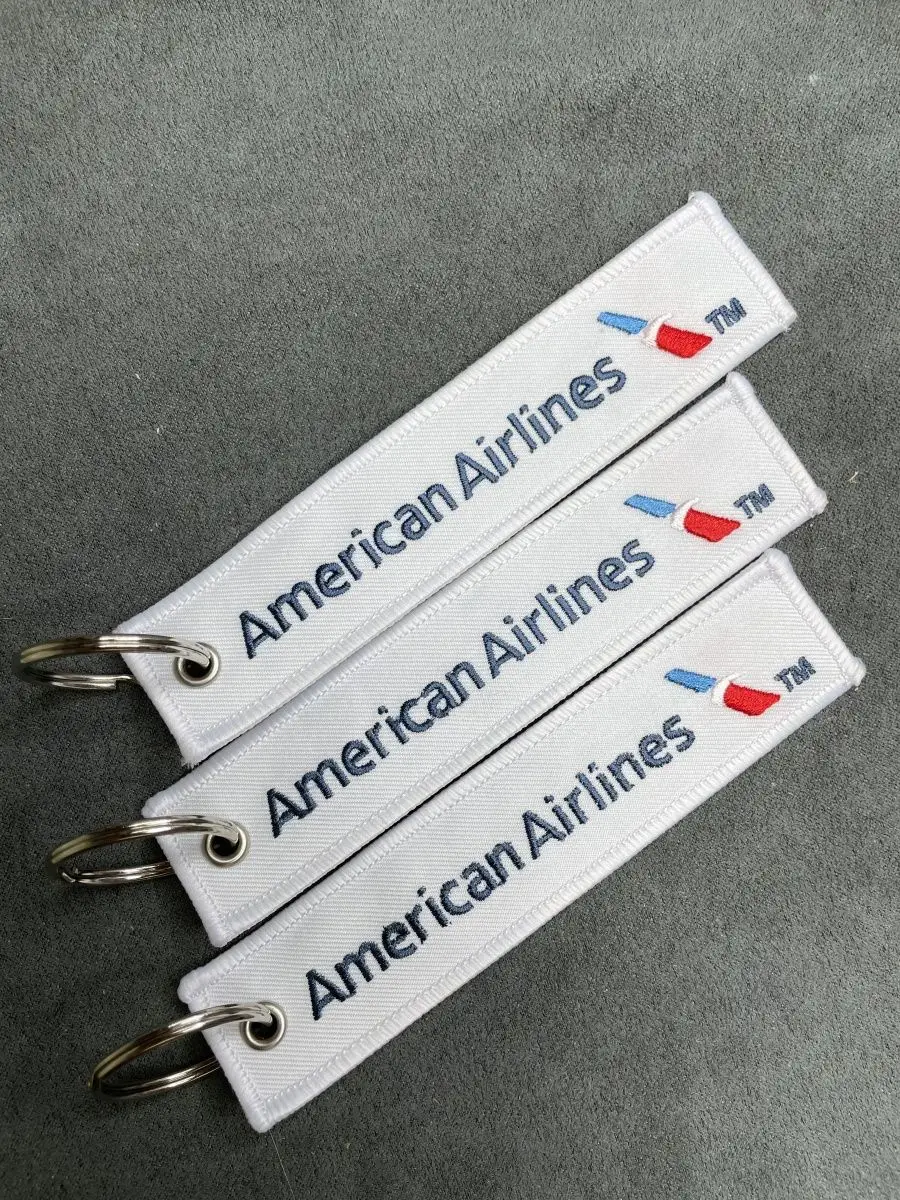 Тканевый брелок ремувка AMERICAN Airlines
