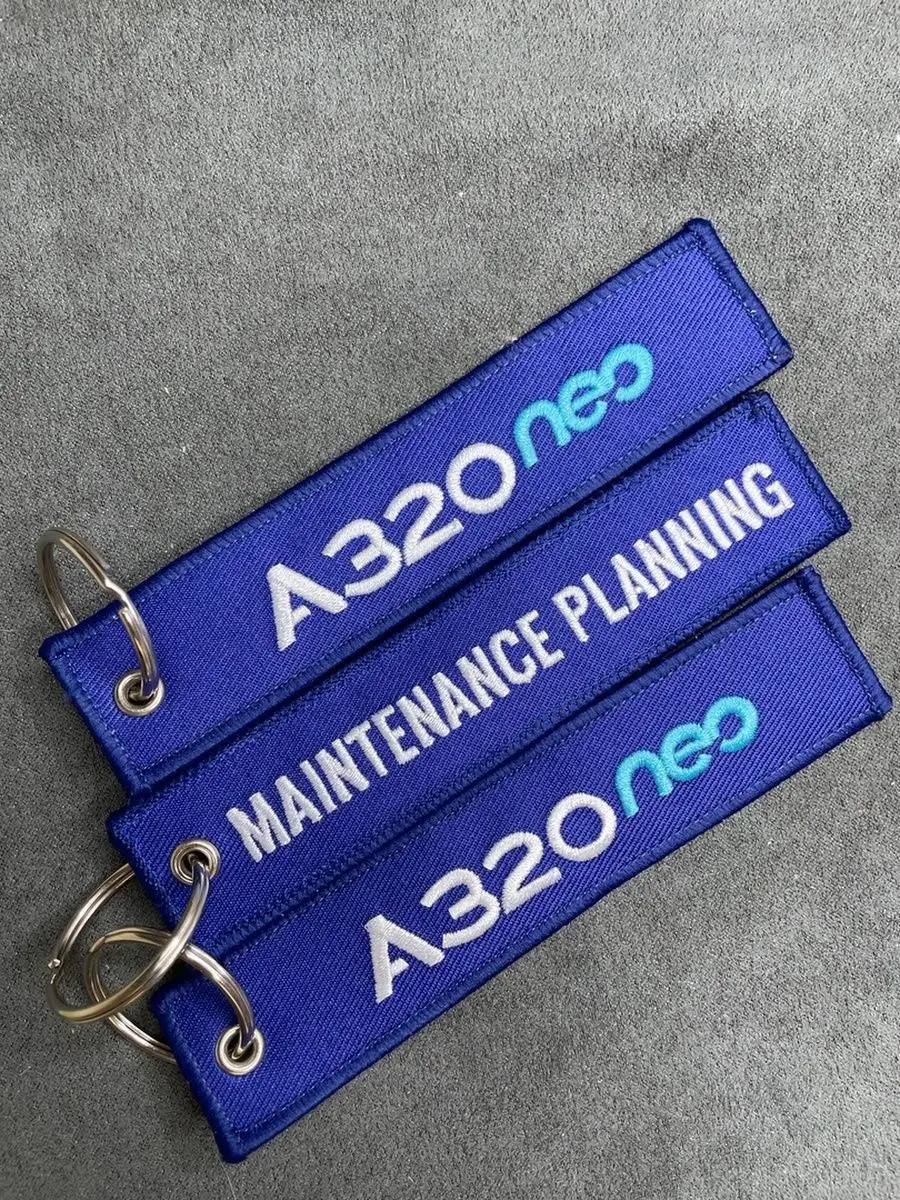 Тканевый брелок ремувка MAINTENANCE PLANNING A 320 NEO