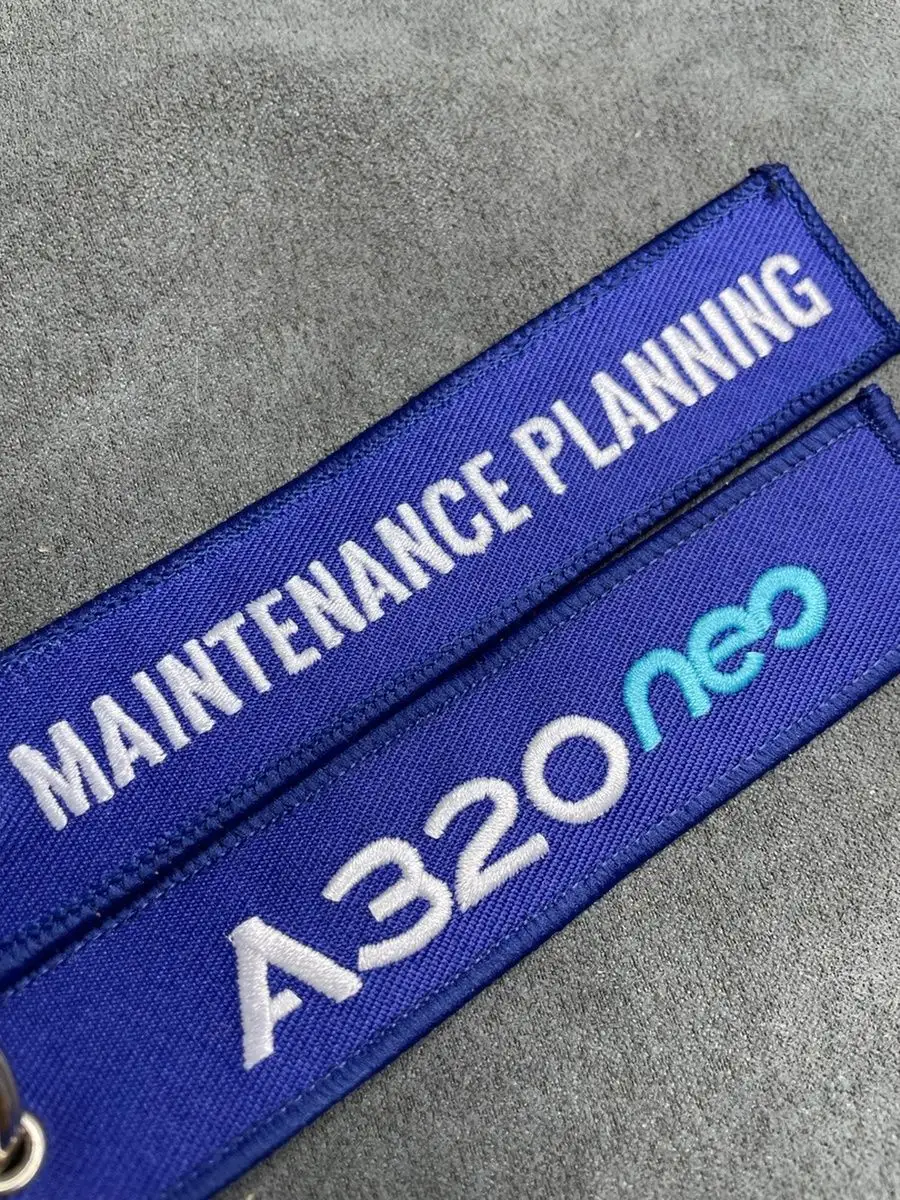 Тканевый брелок ремувка MAINTENANCE PLANNING A 320 NEO