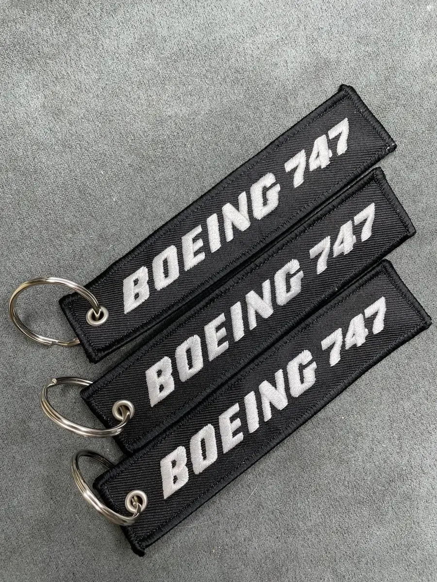 Тканевый брелок ремувка BOEING 747