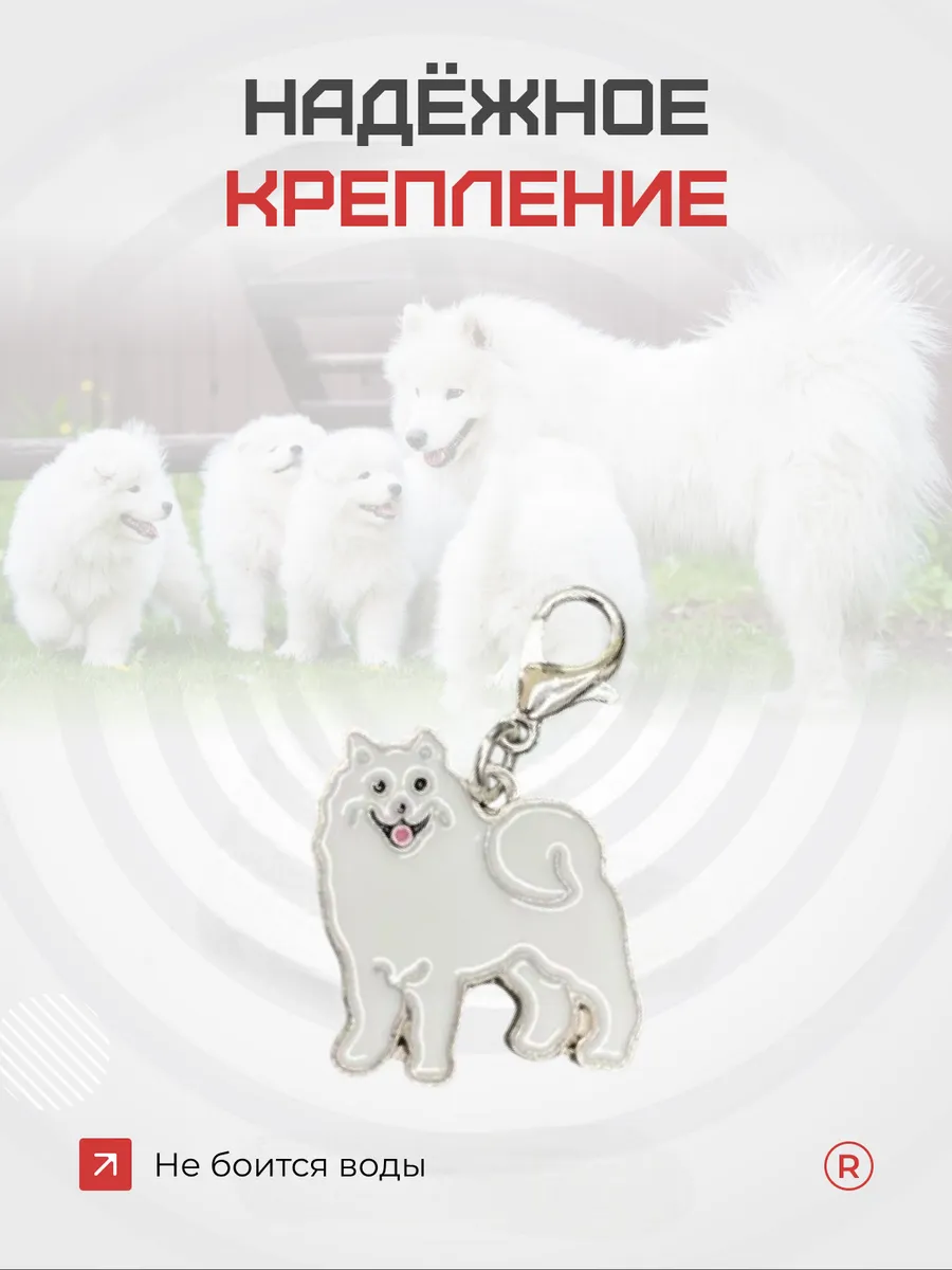 Металлический брелок Самоед