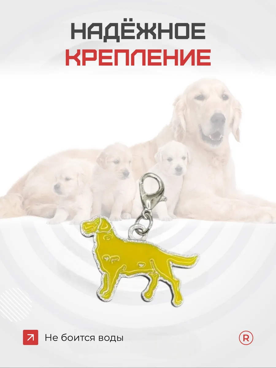 Металлический брелок Лабрадор