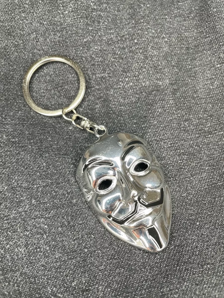 Металлический брелок Маска