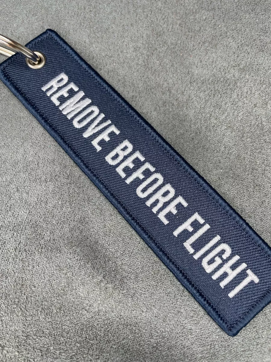 Тканевый брелок REMOVE BEFORE FLIGHT Изъять Перед полетом