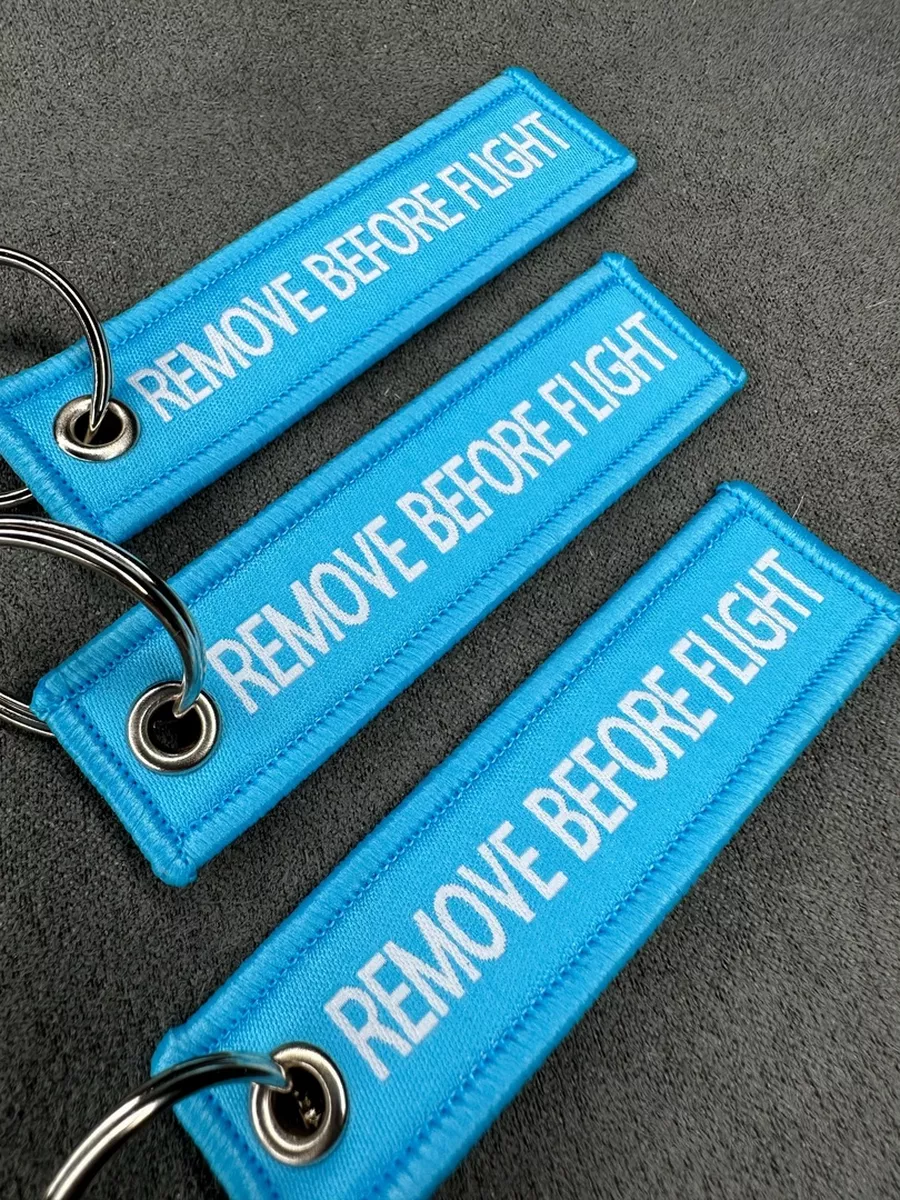 Мини тканевый брелок ремувка Remove Before Flight