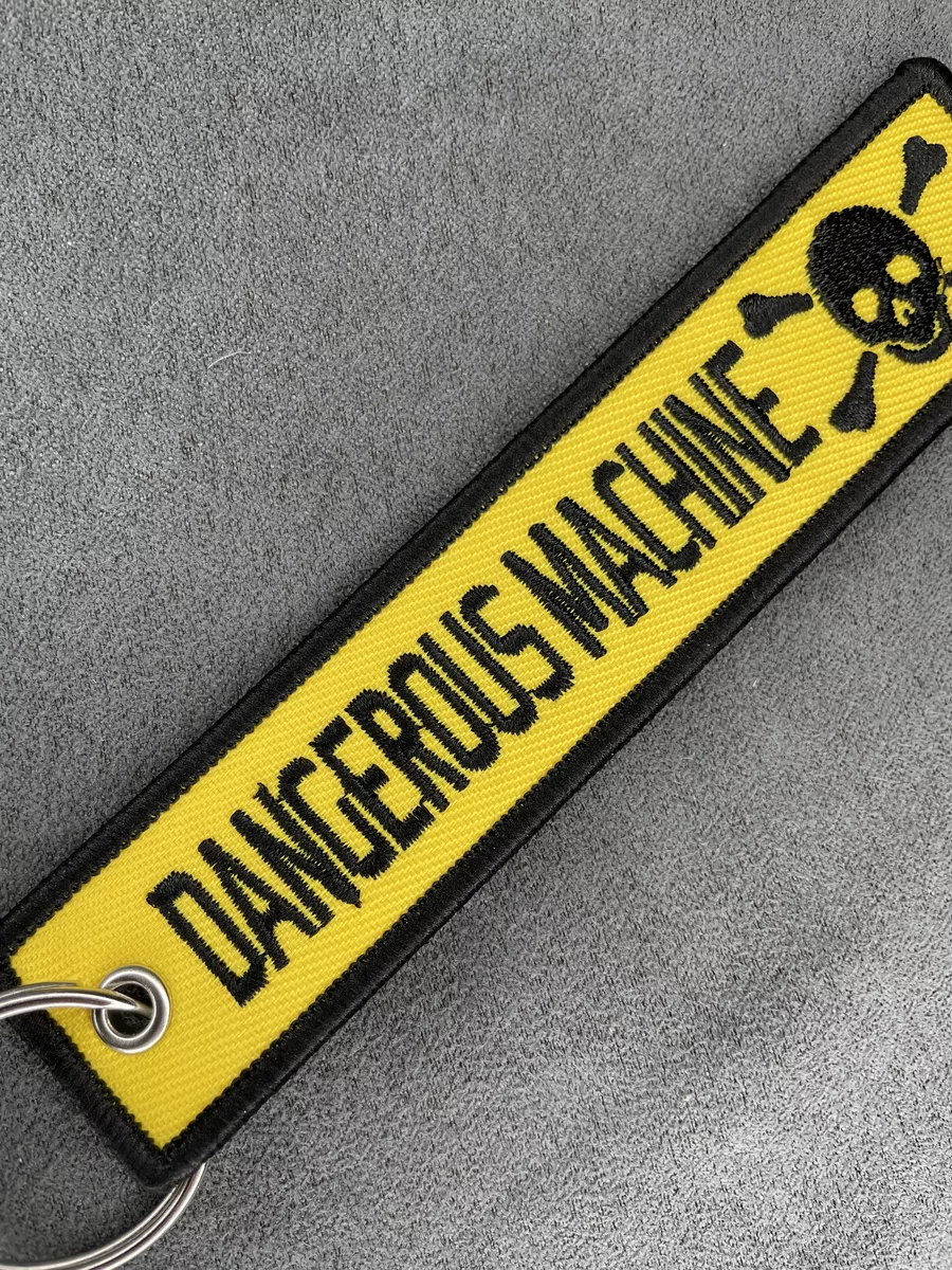 Тканевый брелок ремувка DANGEROUS Machine Опасная Машина