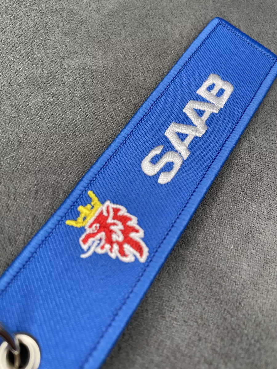 Тканевый брелок ремувка для ключей Saab Caaб