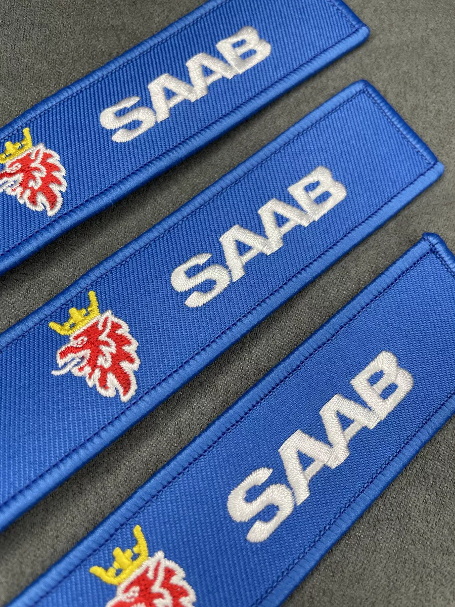Тканевый брелок ремувка для ключей Saab Caaб